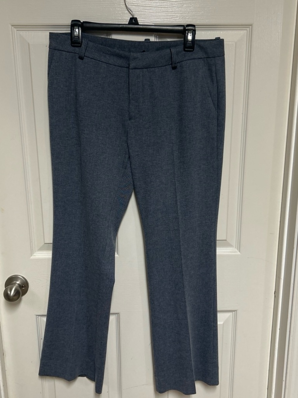 KUT from the Kloth Gray Dress Pants Petites Straight Leg Flat Front with Pockets